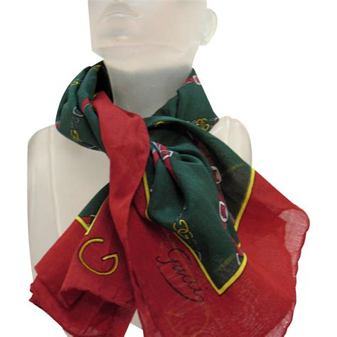 cotton gucci scarf vintage|authentic gucci scarves.